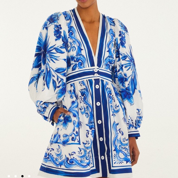 Off-White Garden Tiles Mini Dress - Picture 2 of 4